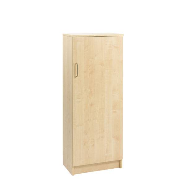 Sova pude- og t&aelig;ppeskab i birk laminat med 8 hylder