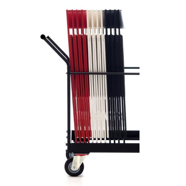 Stolevogn mini med plads til 45 mini klapstole sort