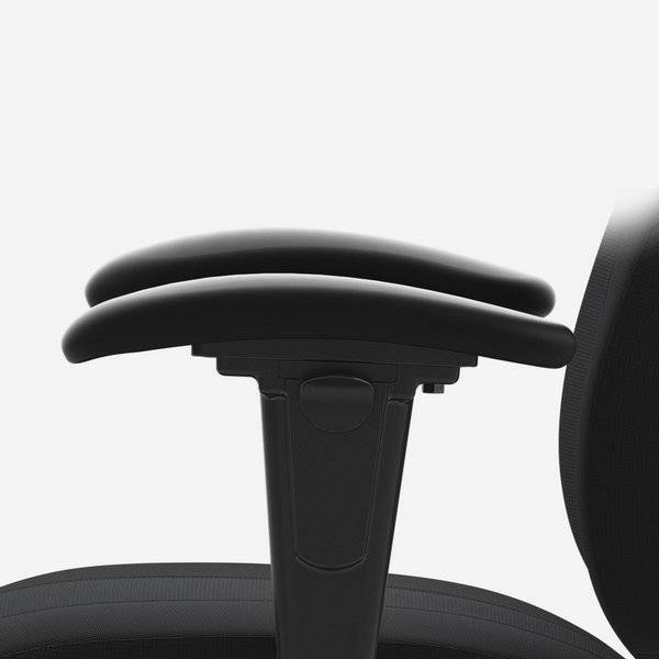 Arml&aelig;n til kontorstol Malmstolen, Corona R3, sort