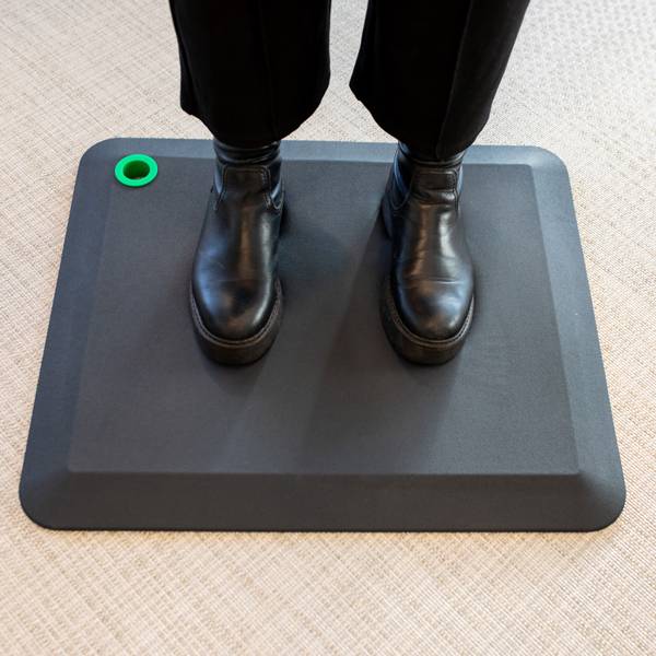 Office stå- og balancemåtte easy i mørkegrå