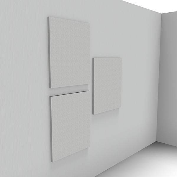 Lydabsorbent Sound Off EcoSUND til v&aelig;g 60x60cm, hvid