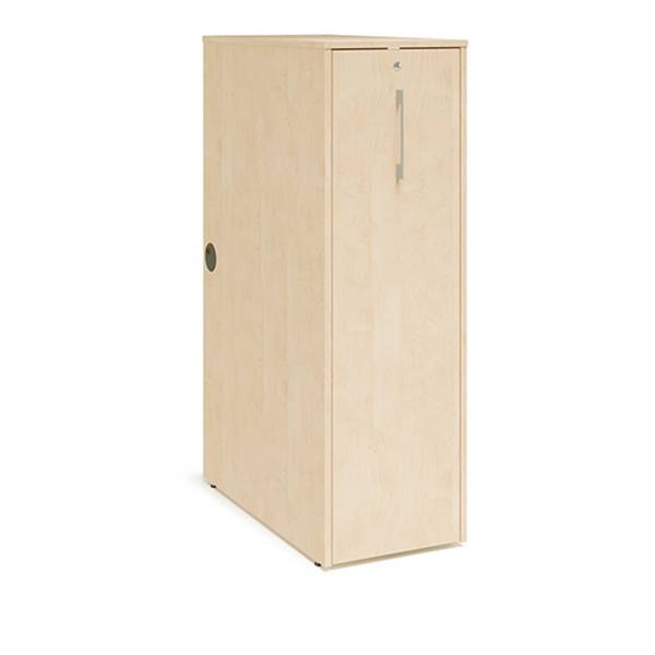 Office Towerskab 127,5x40x80cm med lås og åbning i højre eller venstre side birk