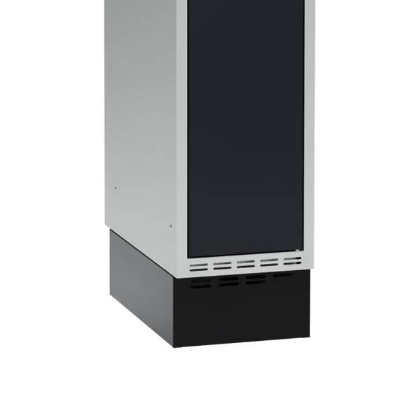Sokkel til garderobeskab 300x550x150mm sort