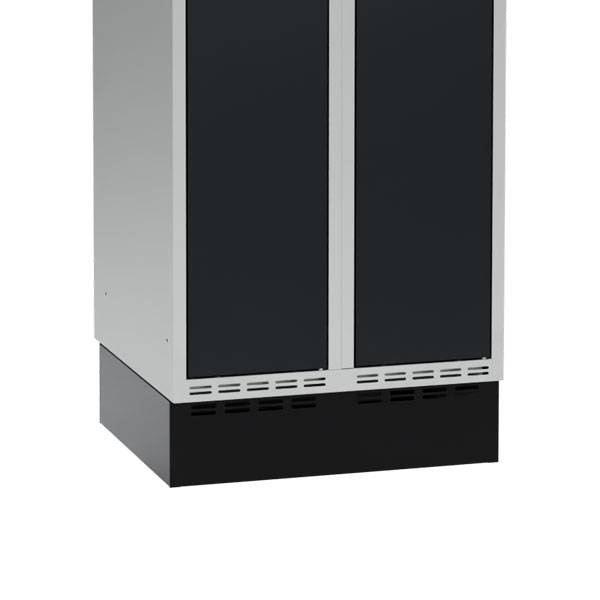 Sokkel til garderobeskab 600x550x150mm sort