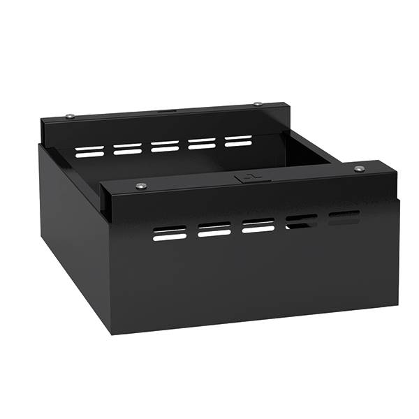 Sokkel til garderobeskab 1200x550x150mm sort