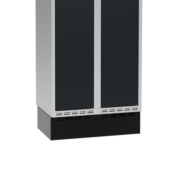 Sokkel til garderobeskab 600x400x150mm, sort