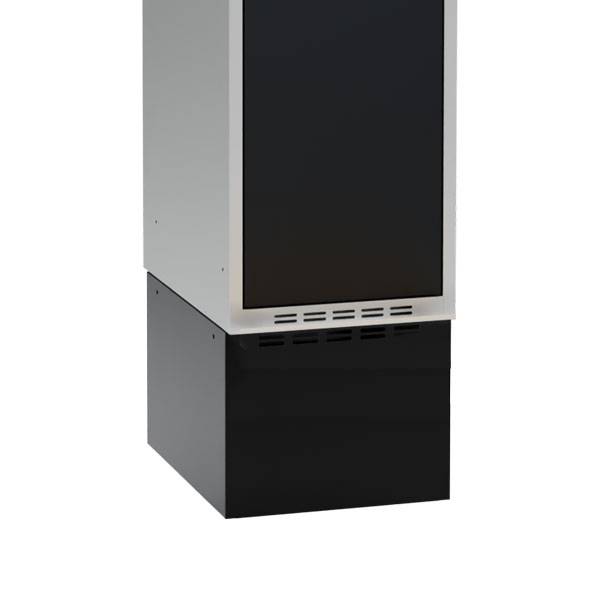 H&oslash;j sokkel til garderobeskab 50x55x32cm sort 