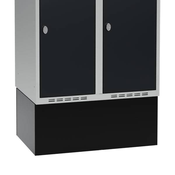 H&oslash;j sokkel til garderobeskab 70x55x32cm sort 