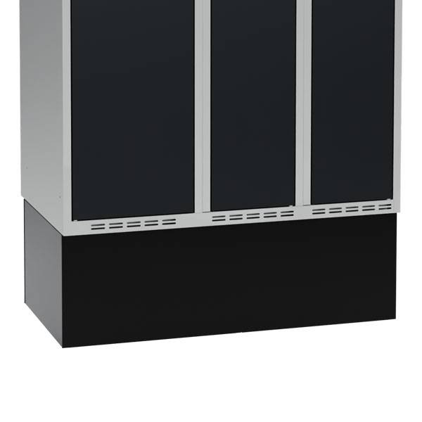 H&oslash;j sokkel til garderobeskab 100x55x32cm sort 