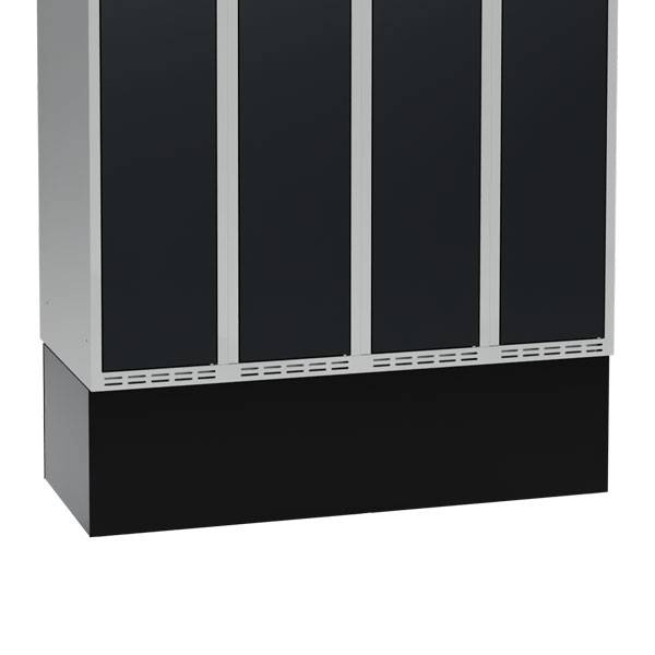 H&oslash;j sokkel til garderobeskab 120x55x32cm sort 