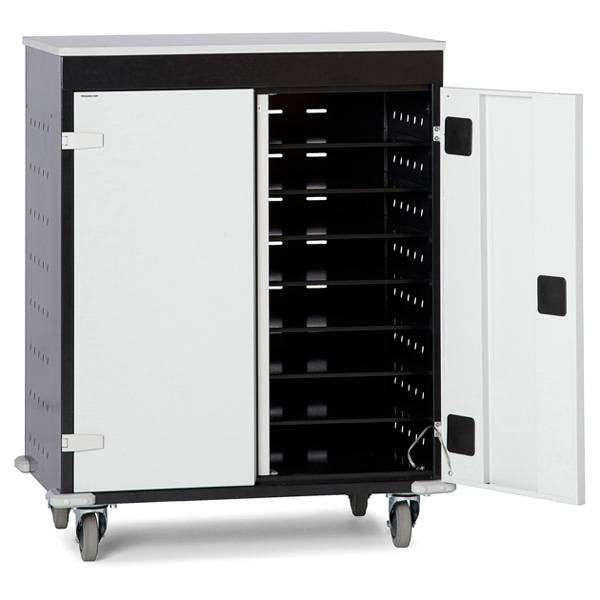 PC opladningsskab på hjul med 16 rum 1060x920x500mm