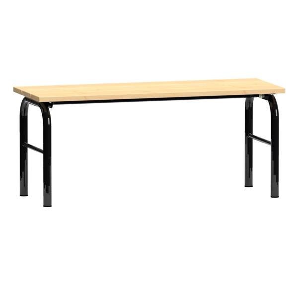 Fritst&aring;ende garderobeb&aelig;nk i lakeret fyrretr&aelig;, bredde 100cm