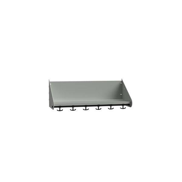 BST hattehylde uden skillev&aelig;gge til 3 pladser 750mm lys gr&aring;