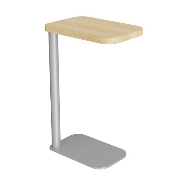 Laptopbord Xakt i massiv eg med alugr&aring;t stel 