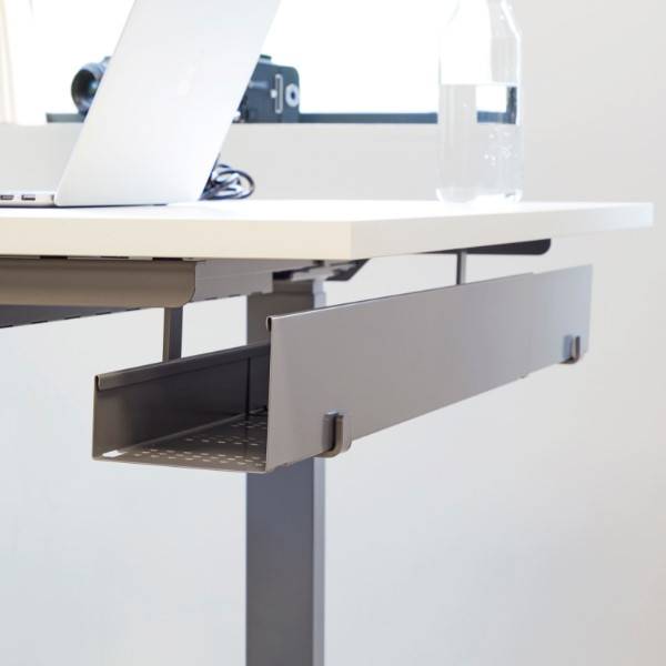 Ergoff Slim kabelbakke justerbar 87-147cm alugrå