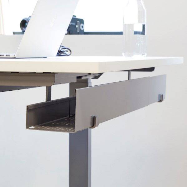 Ergoff Slim kabelbakke justerbar 87-147cm alugr&aring;