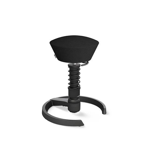 Swopper balancestol 560-760mm sort s&aelig;de og sort stel