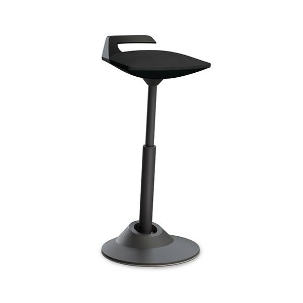 Muvman ståstøttestol med justerbar siddehøjde 510-840mm sort