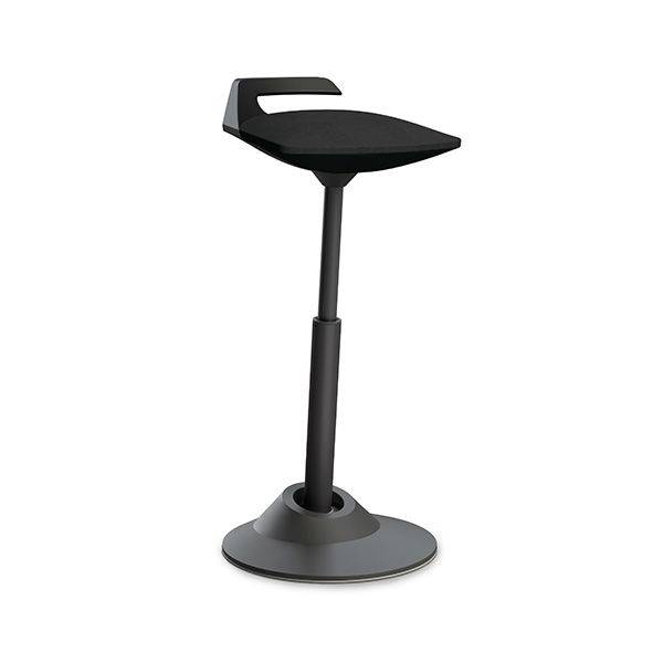 Muvman st&aring;st&oslash;ttestol med justerbar siddeh&oslash;jde 510-840mm sort