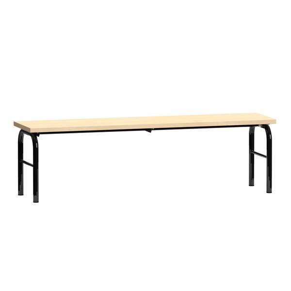 Fritst&aring;ende garderobeb&aelig;nk i birk h&oslash;jtrykslaminat, bredde 150cm