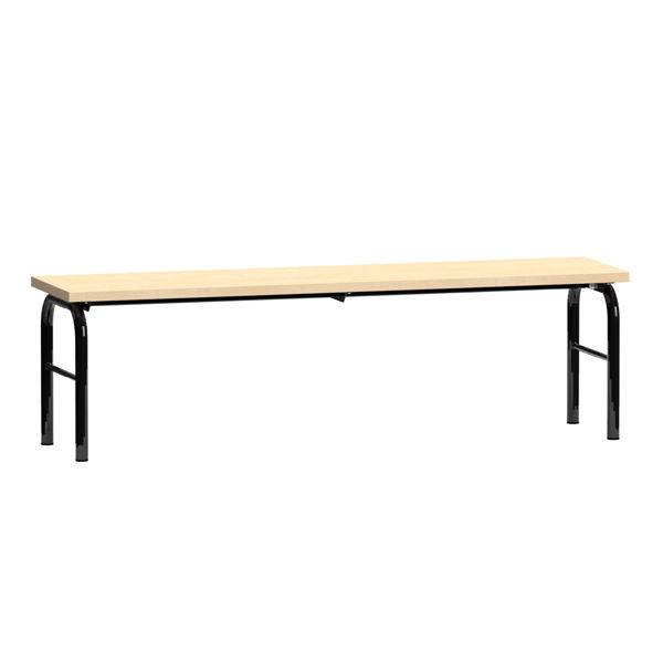 Fritst&aring;ende garderobeb&aelig;nk i birk h&oslash;jtrykslaminat, bredde 150cm