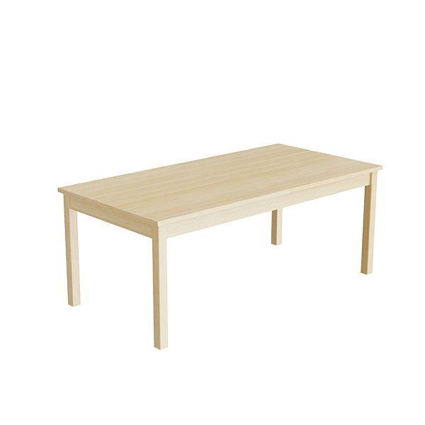 Elevbord 140x70cm i lydd&aelig;mpende birk laminat med massive birk ben, h&oslash;jde 55cm