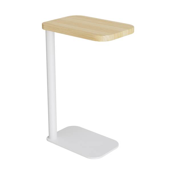 Laptopbord Xakt i massiv eg med hvidt stel 