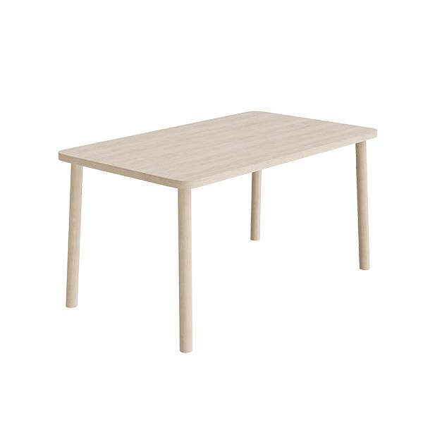 Add Wood bord 140x80cm h&oslash;jde 72cm med hvidpigmenteret eg