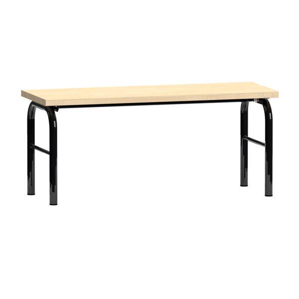 Fritst&aring;ende garderobeb&aelig;nk i birk h&oslash;jtrykslaminat, bredde 100cm