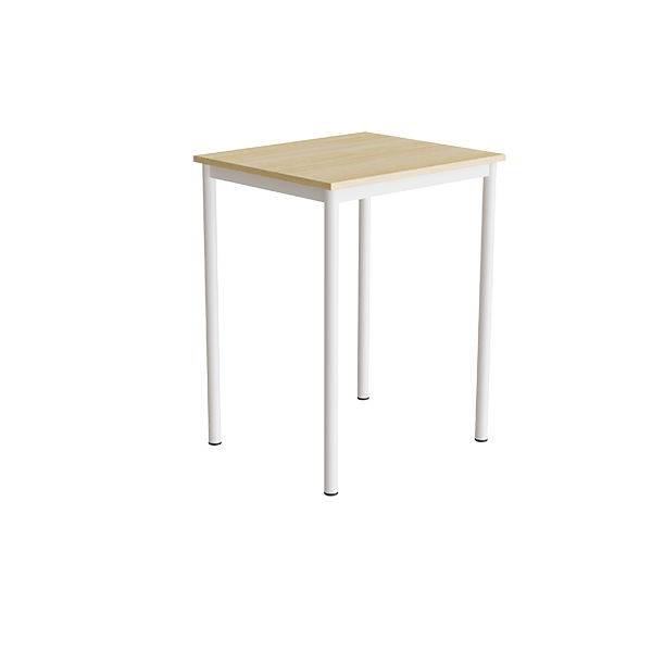 Office skrivebord 70x60cmm h&oslash;jde 90cm lydd&aelig;mpende birk laminat, hvidt stel