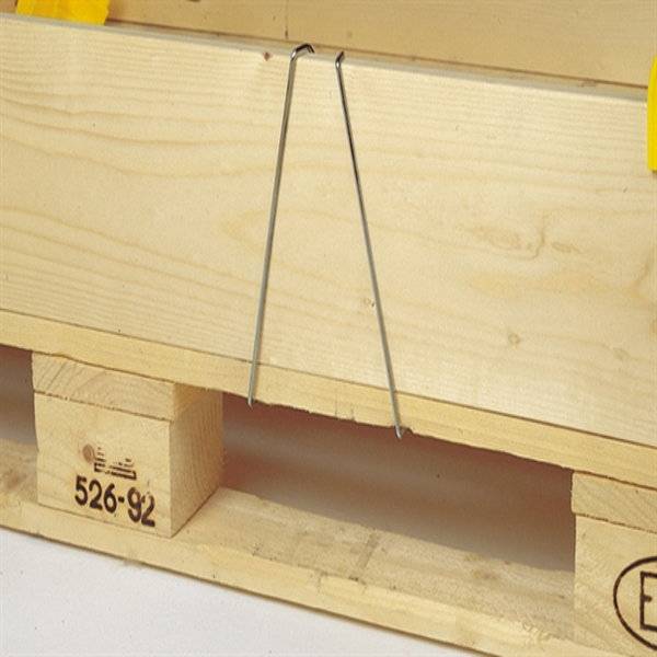 Pallerammel&aring;s i st&aring;l til fastg&oslash;relse af 1 palleramme