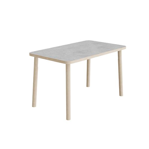 Add Wood bord 120x70cm h&oslash;jde 72cm med lys gr&aring; linoleum