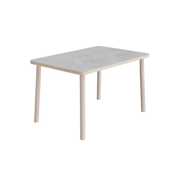 Add Wood bord 120x80cm højde 72cm med lys grå linoleum