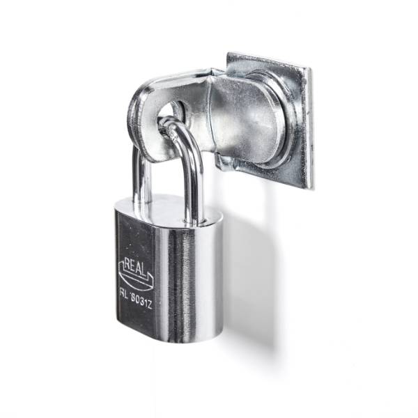 Skoleskab i st&aring;l med 1 rum, lige tag og h&aelig;ngel&aring;s 40x55x175cm hvid