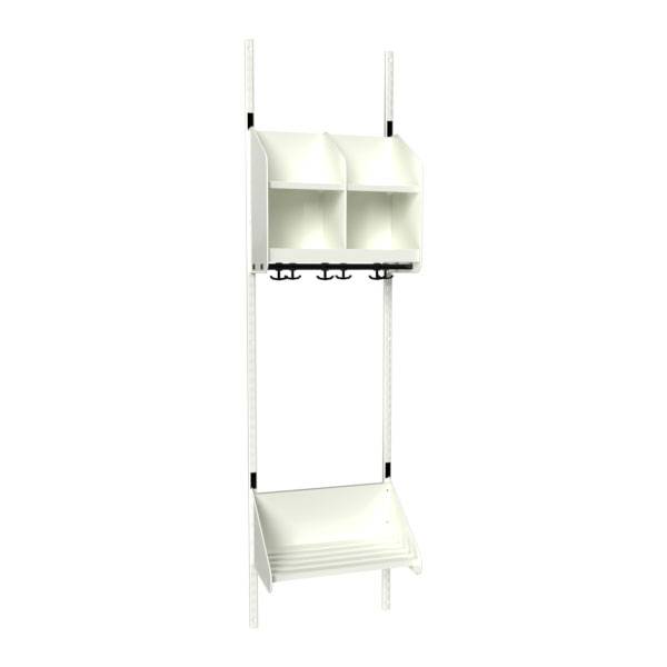 BST garderobe startsektion model B med 2 pladser 500mm hvid