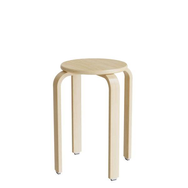 Oscar taburet, s&aelig;de i birk laminat, ben i birkefin&eacute;r, h&oslash;jde 52cm 