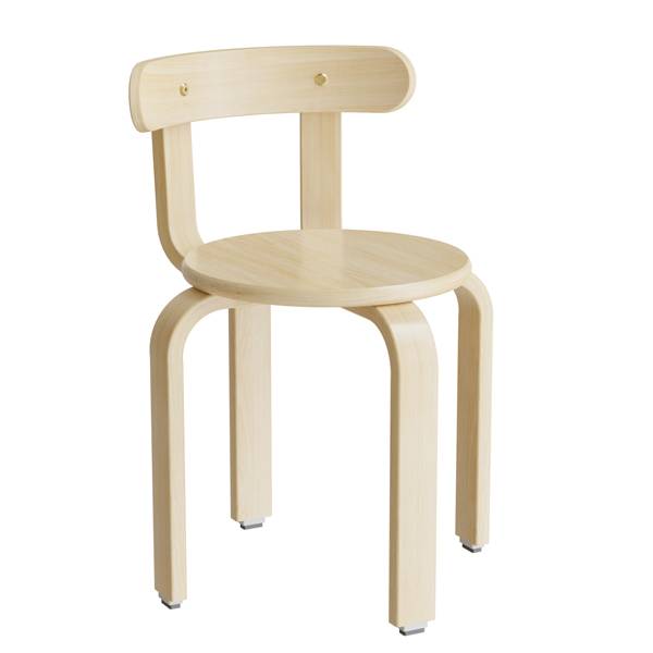 Oscar taburet, s&aelig;de i birk laminat, ben og ryg i birkefin&eacute;r, h&oslash;jde 37cm 