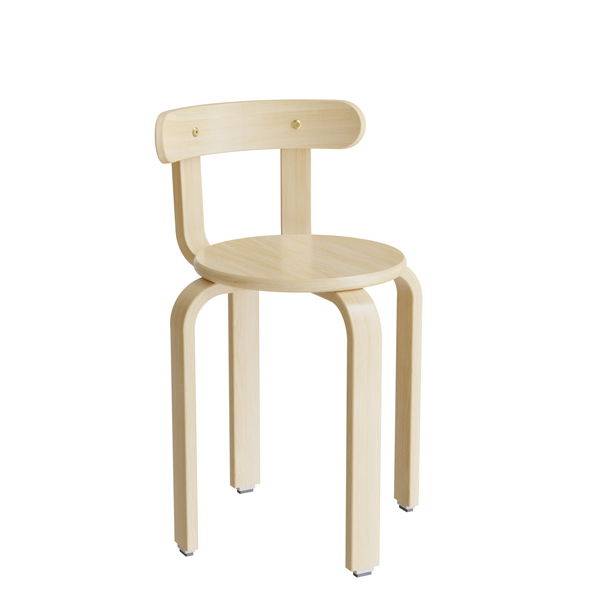 Oscar taburet, s&aelig;de i birk laminat, ben og ryg i birkefin&eacute;r, h&oslash;jde 44cm 