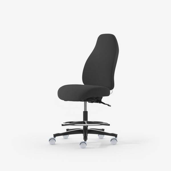 Malmstolen Adaptive 6006, ESD, h&oslash;j cylinder, fodring, antracit