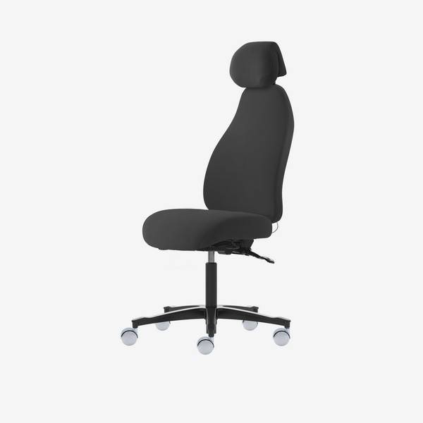 Malmstolen Adaptive 6006, ESD, h&oslash;j ryg og nakkest&oslash;tte, antracit