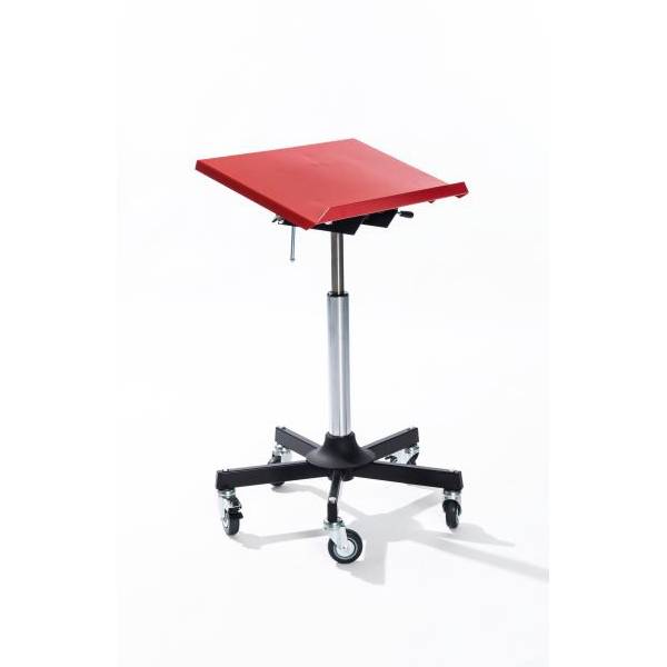 Global arbejdsbord Red Mini 500x350mm vipbar bordplade, r&oslash;d