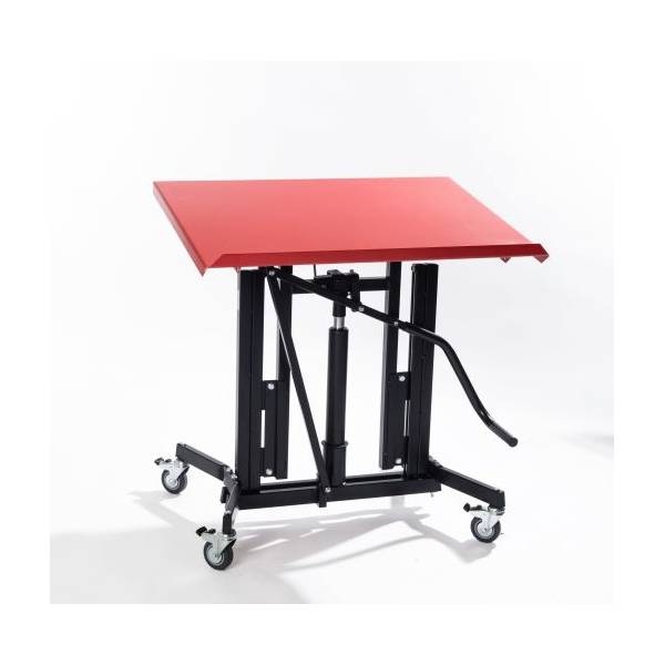 Global arbejdsbord Red Medium 800x600mm vipbar bordplade, r&oslash;d