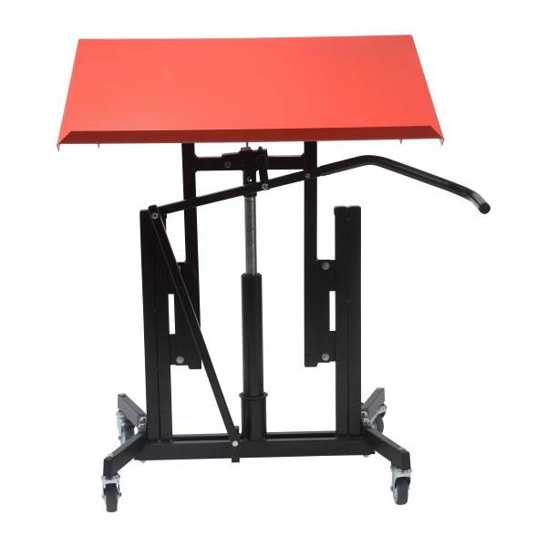 Global arbejdsbord Red Maks 1150x750mm vipbar bordplade, r&oslash;d