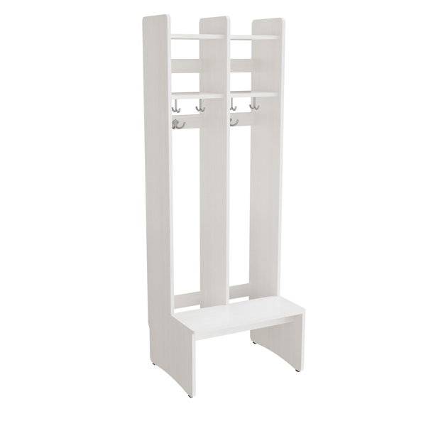 Eira Light garderobe gulvmodel med 2 rum bredde 250mm hvid