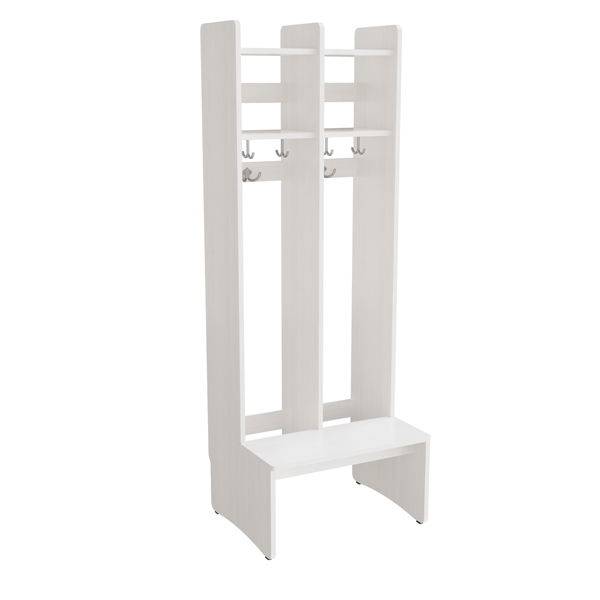 Eira Light garderobe gulvmodel med 2 rum bredde 280mm hvid