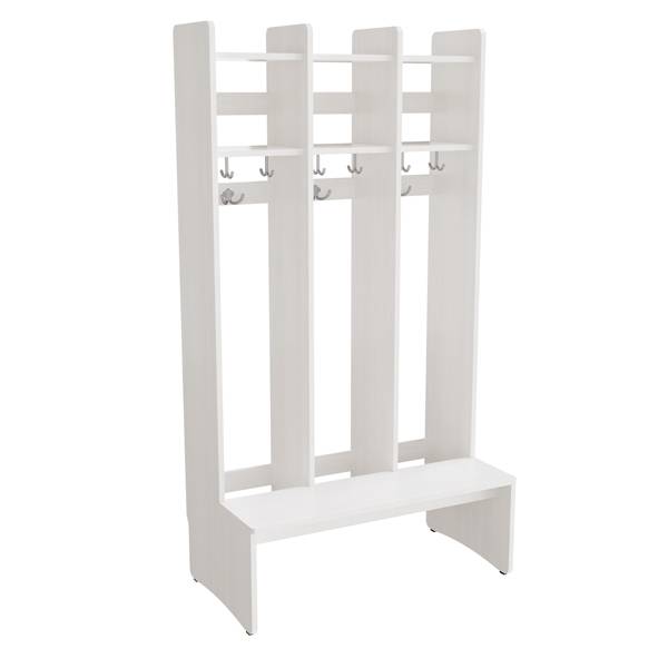Eira Light garderobe gulvmodel med 3 rum bredde 220mm hvid