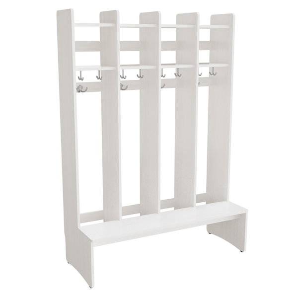 Eira Light garderobe gulvmodel med 4 rum bredde 220mm hvid