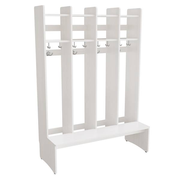 Eira Light garderobe gulvmodel med 4 rum bredde 280mm hvid