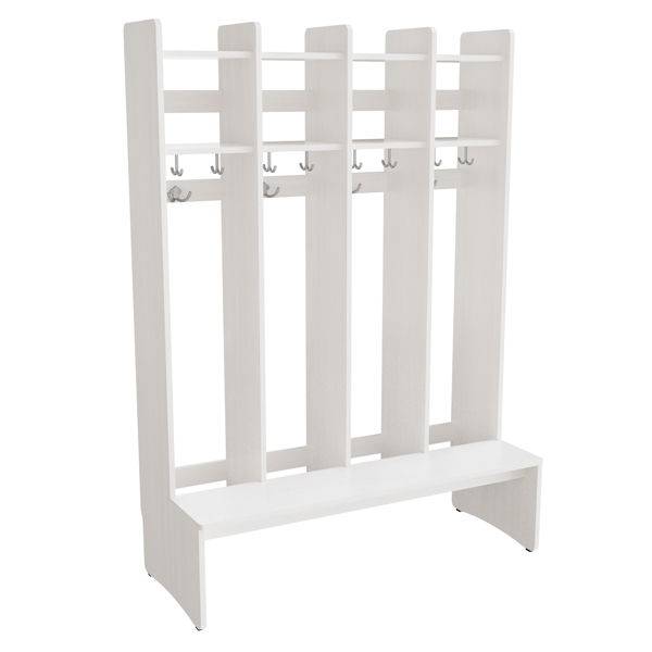 Eira Light garderobe gulvmodel med 4 rum bredde 280mm hvid