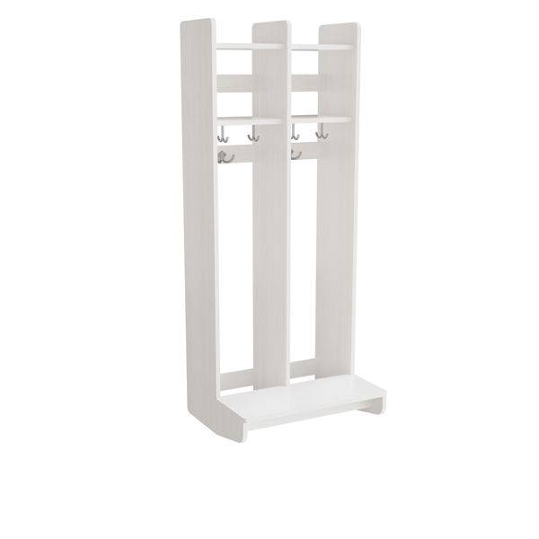 Eira Light garderobe til v&aelig;g med 2 rum bredde 545mm hvid